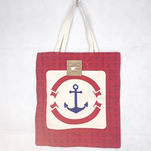 HOME CONCEPTS Seaside Nautical Canvas Bags NWT - Picture 6 of 8